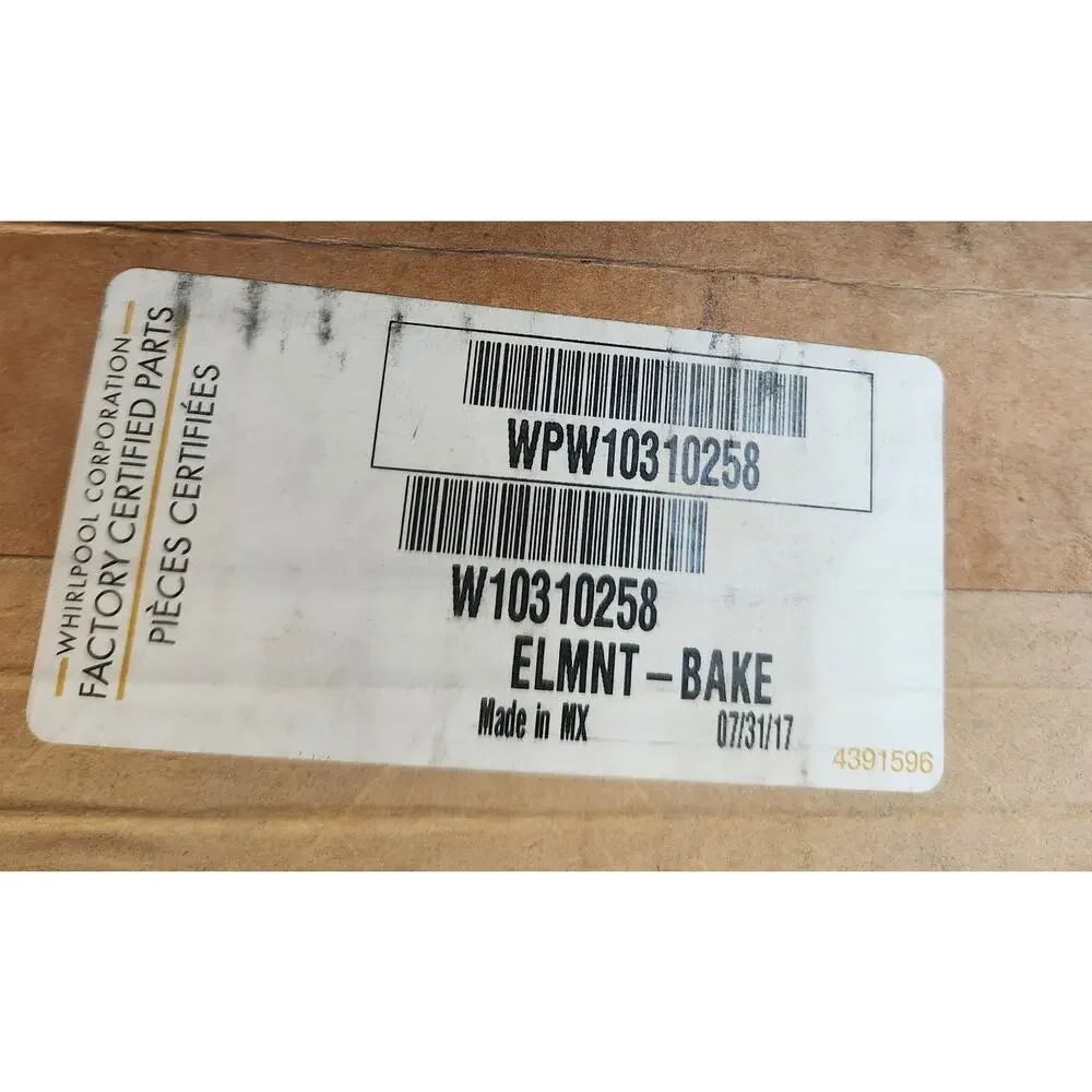 OEM Whirlpool WPW10310258 Oven Bake Element W10310258 New in Box